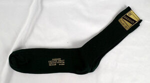 Vintage Haband Executive Club Stretch Nylon Dress Socks Black NOS Medium RN1506